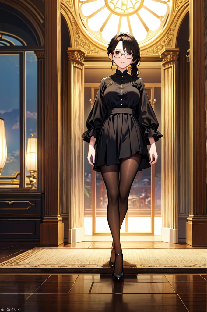 masterpiece, 32k, extremely detailed, finely detail, intricate details,
BREAK
(absurdres:1.1, highres:1.1, ultra detailed:1.1),
insanely detailed, absurdres,
(high resolution:1.1, ray tracing:1.1, refraction:1.1)
(1 female, 独奏:1.3),
BREAK
perfect symmetrical face, pony tail, Casual wear, ((Glasses)), 黒髪
BREAK
(((full body))), standing,
BREAK
