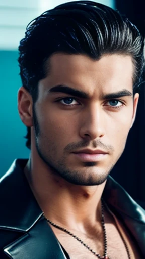 A young handsome Judæan villain focus on the face