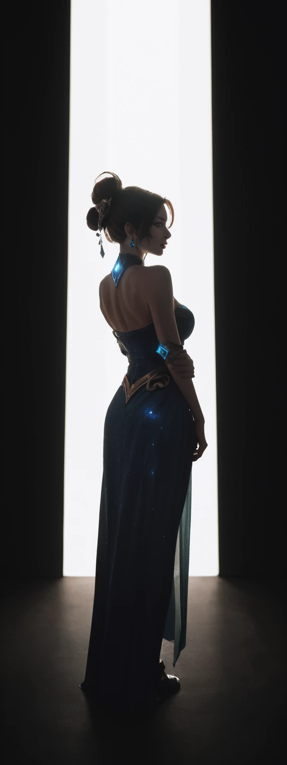 realistic, score_9, score_8_up, score_7_up, score_6_up,
1girl, solo, from front, full body, LeeSin \(league of legends\), black background, makeup, sidelighting, backlighting, glowing,