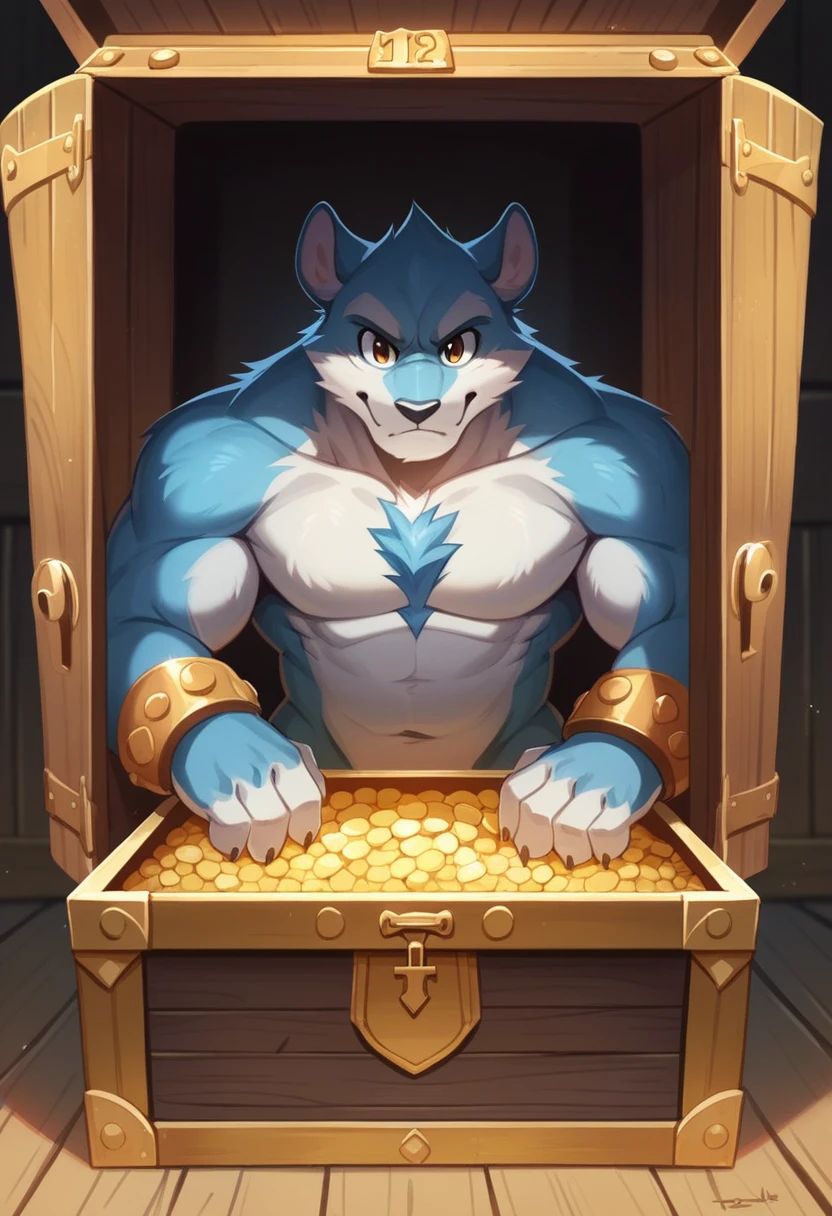 a drawing of a wooden chest with a door open, chest, , covered chest, large chest, treasure chest, plate armored chest, treasure chests, hiding large treasure chest, loot box, rpg item, front of the treasure box, big chest, chestplate, strong chest, rpg game item, furry chest, chest high, barechest