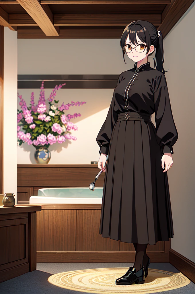 masterpiece, 32k, extremely detailed, finely detail, intricate details,
BREAK
(absurdres:1.1, highres:1.1, ultra detailed:1.1),
insanely detailed, absurdres,
(high resolution:1.1, ray tracing:1.1, refraction:1.1)
(1 female, 独奏:1.3),
BREAK
perfect symmetrical face, pony tail, Casual wear, ((Glasses)), 黒髪
BREAK
(((full body))), standing,
BREAK