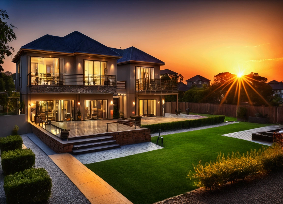 high resolution, imagination, (Practical), Clear skies, work, Sunset, (HDR:1.5), outdoor, Intricate details,