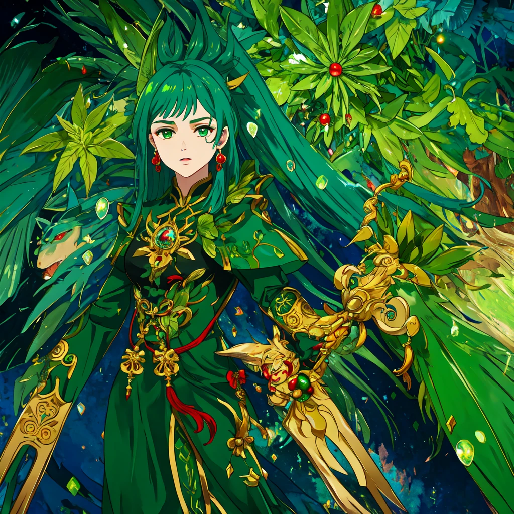 Dragão, cor verde, vermelho e preto, ameaçador, cores vividas, ninja (masterpiece: 1.2) (realistic: 1.2) (bokeh) (best quality) (detailed skin: 1.3) (intricate details) (8K) (detail eyes) (sharp focus), 