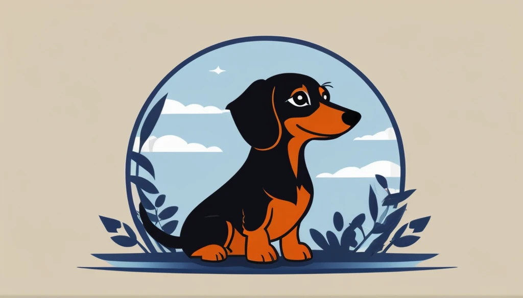 score_9, score_8_up, score_7_up, score_6_up, score_5_up, score_4_up, logo, 
A logo for a dog hottel, (head portrait), ((light Black&brown dachshund' black ear:1.25), text "Y Bnma", dog on the text, under the roof , dog bowl, dog ball, dog toys around, happy dog, pastell colors (orange, dark blue, blue, brown), 
LogoRedAF

the dachshund wags its tail and floats its paw

The dachshund's body has a tattoo-like pattern on it.
If you look closely, you can see the streets of Japan
bamboo leaves, bamboo bushes, and high-class flower fields
It looks like a tattoo.
Pretty cool