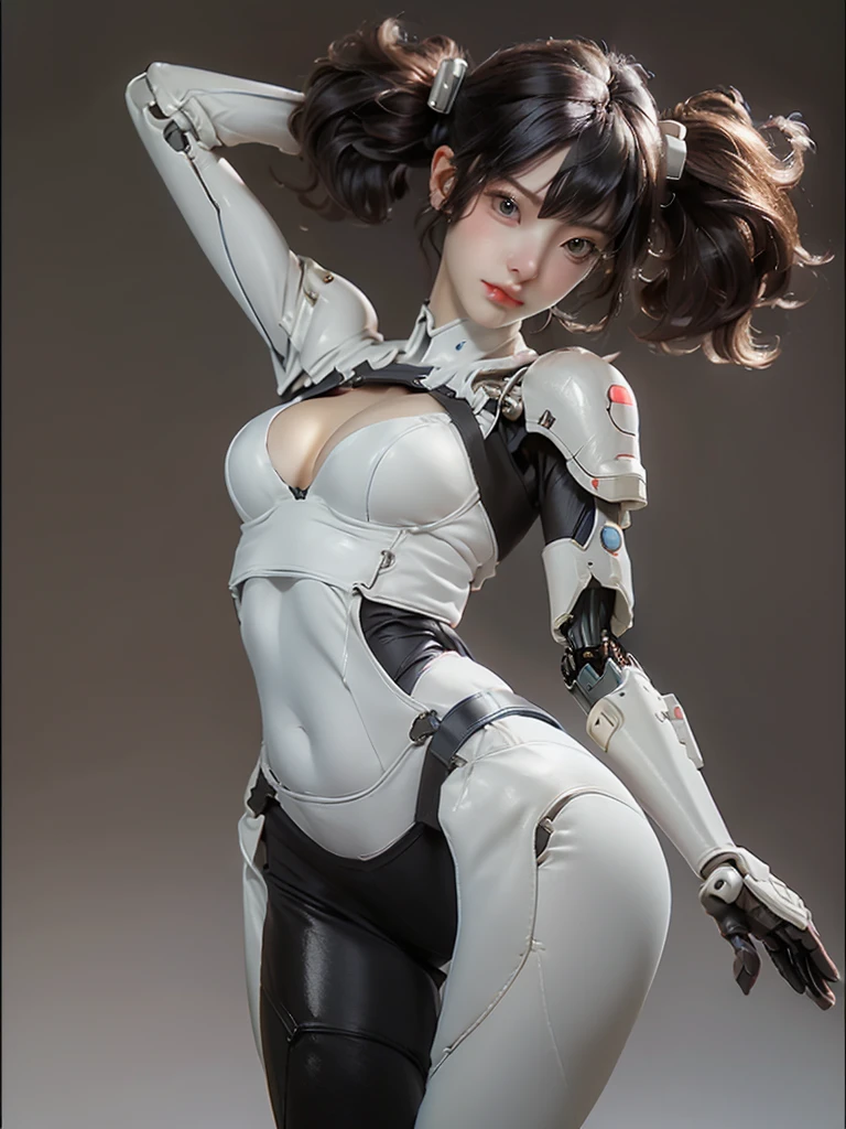 (Muscular:2.3), (thick thighs:2),
(asian female:1.5), (blunt bangs, long black hair), (adult), beauty mark, (pale skin),
earrings, eyeshadow, lipstick,
detailed eyes, (big smile:1.5),
(hard nipples), (small perky breasts:1.5),
choker, thigh high socks, (choker, skintight white battlesuit:1.8),
(upper body view), (looking at viewer), three quarter view,
office, rim lighting, two tone lighting, dimly lit