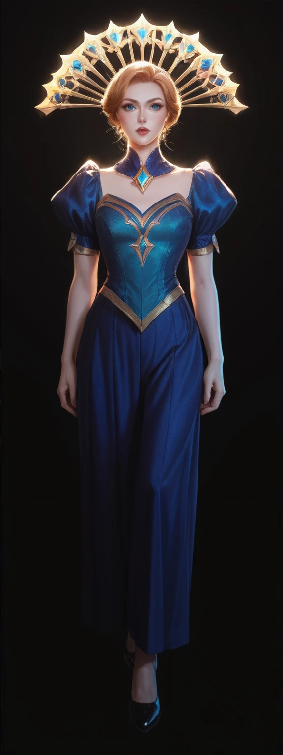 realistic, score_9, score_8_up, score_7_up, score_6_up,
1girl, solo, from front, full body, Orianna \(league of legends\), black background, makeup, sidelighting, backlighting, glowing,