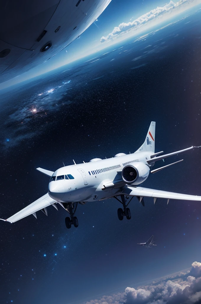 Airplane in the galaxy