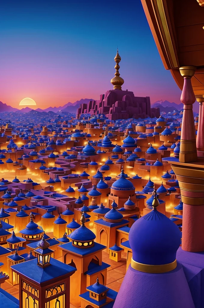 City of Agrabah in the animated movie of Aladdin
