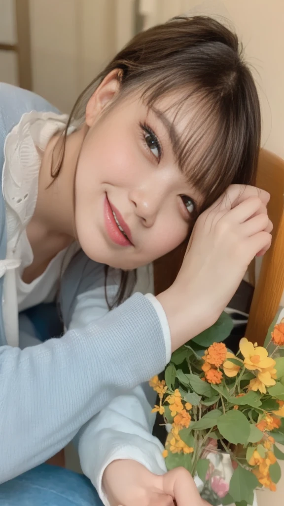 two girls, pretty girl、14 years old, smile, summer mini dress, cute eyes, 8k, masterpiece, high detail, high quality, High resolution, 最high quality, 16k,