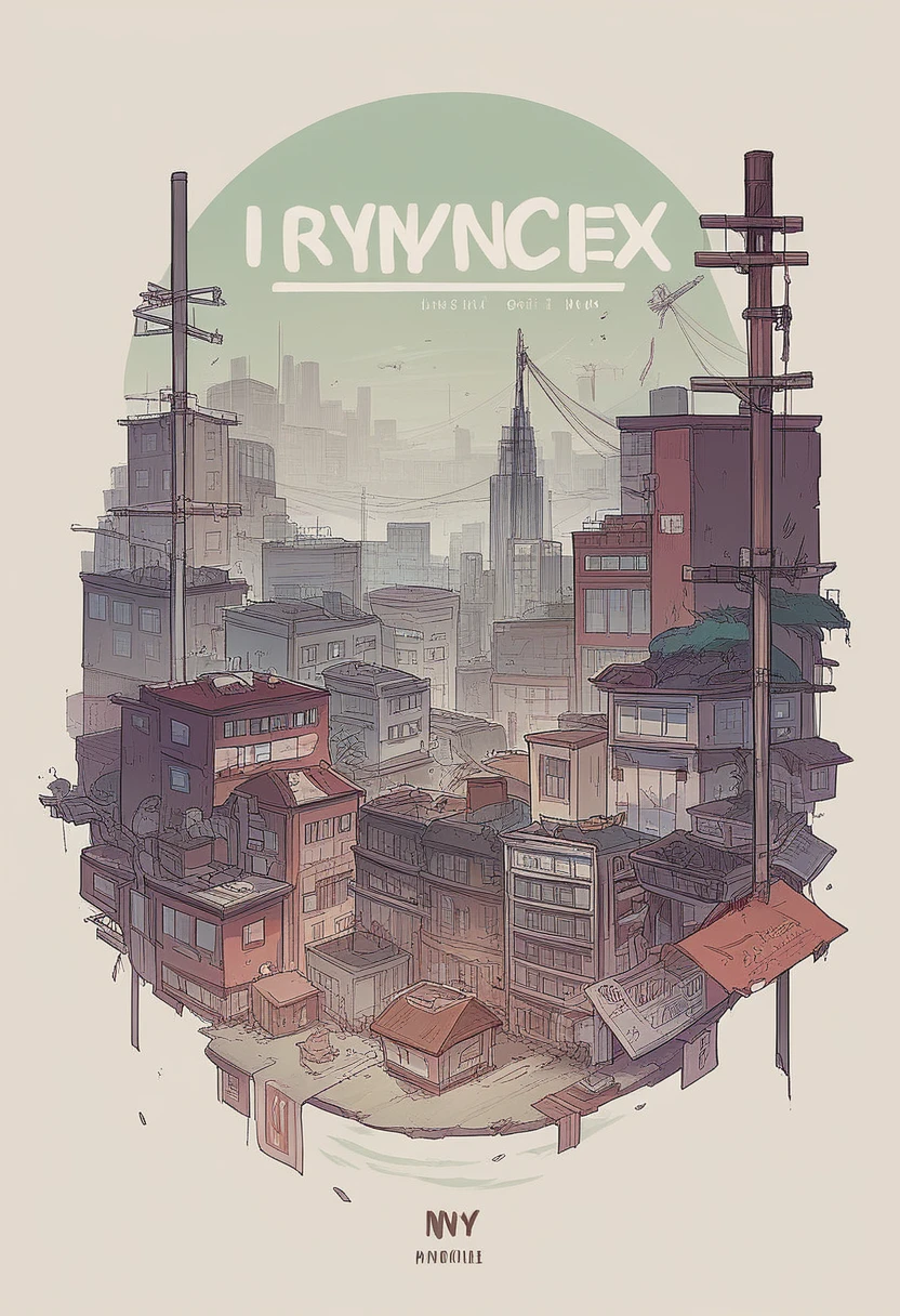 score_9, score_8_up, score_7_up, source_anime, 1 ugly woman, jynx from arcane, floating in a manhole cover, city background, full body