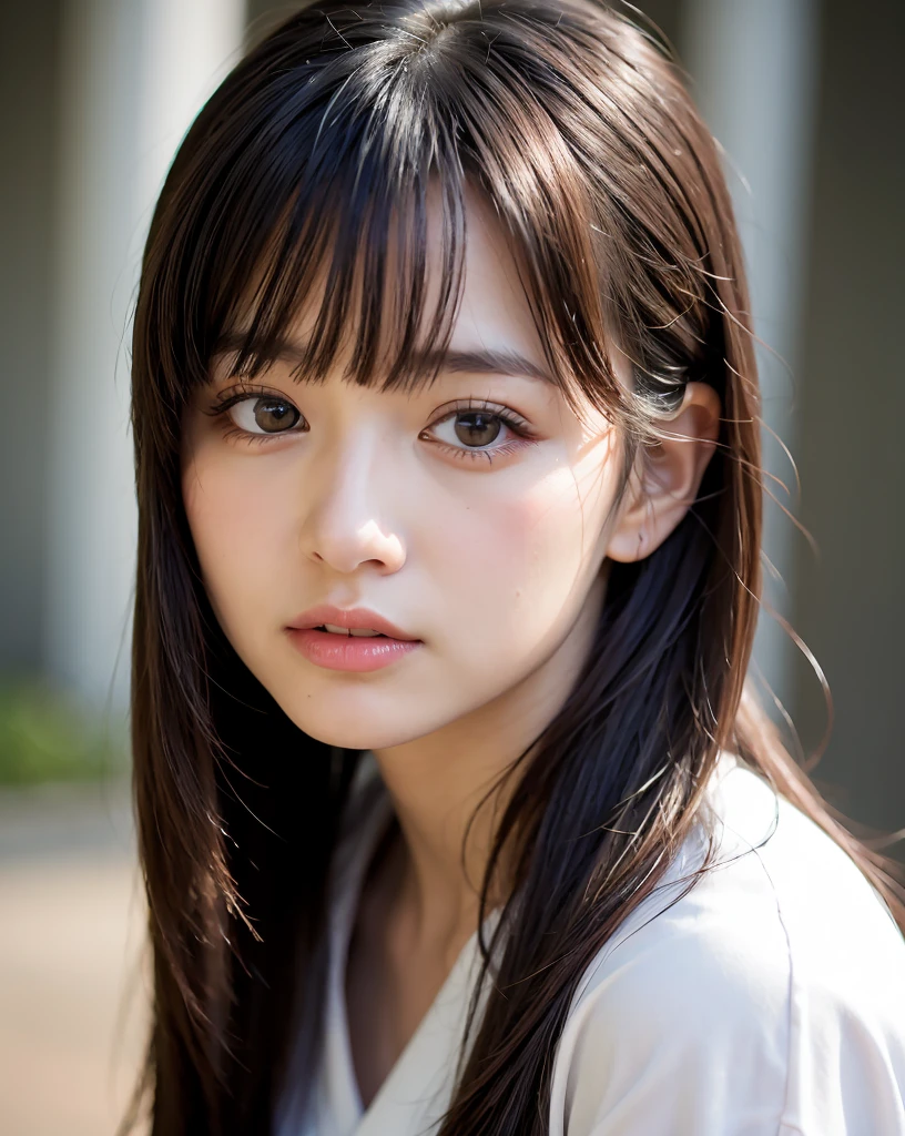 best quality, face focus, soft light, ultra high resolution, (realistic:1.4), RAW photos,
1Japanese girl, alone, cute, (student, light in the eyes), detailed beautiful face, (),(High resolution details of human skin texture),
(long hair),
inside,
damask shirt dress,
(portrait)