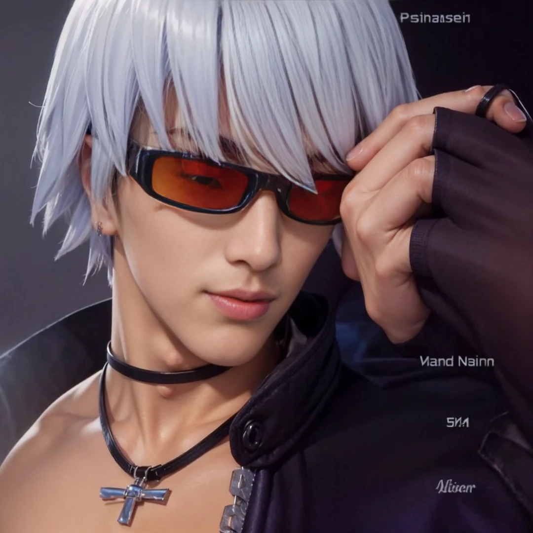 ((masterpiece)),((best quality)),8K,high detail,Very detailed, Very manly，3 men, like，fashion pose, Realistic skin texture, Light,
Royal blue style couple，Perfect hand details