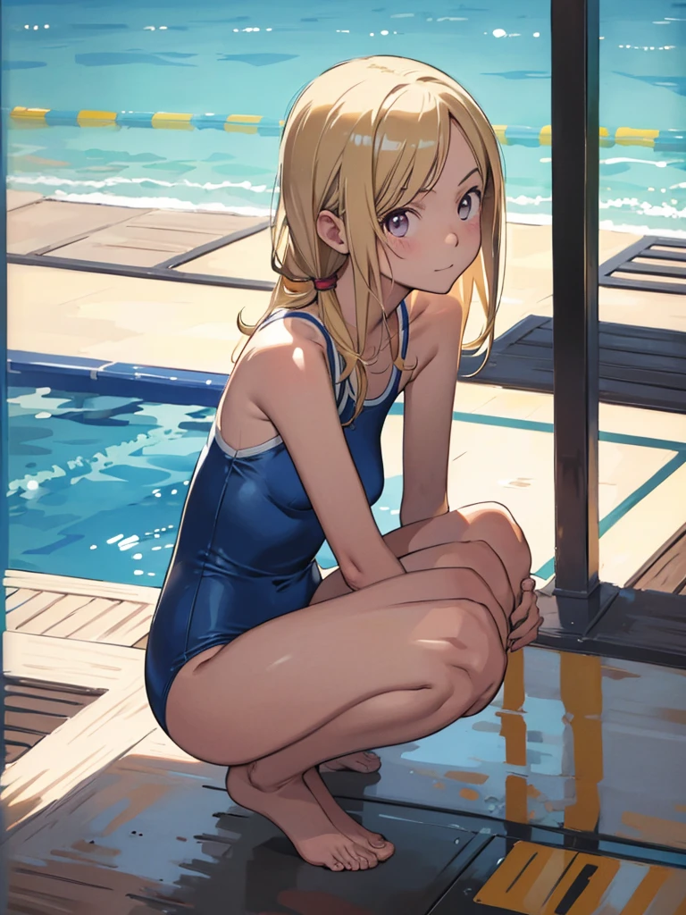 8KCG,Masterpiece,
solo,****mylittlesisters,hight160cm,tanline:1.3,
littlesmile,perrfectanatomy,
poolside,
onepieceschoolswimsuit,onepiece,
squat,ponytailcutejapaneseidolgirl,
straight lightblondehair,noshoes,