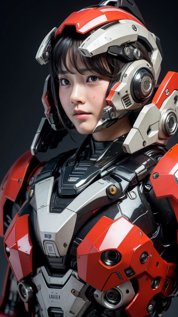 最high quality非常に詳細, Advanced Details, high quality, 最high quality, High resolution, 1080P, hard disk, beautiful,(War Machine),(headgear),See the big picture,beautifulサイボーグ女性,Mecha Cyborg Girl,BATTLE MODE,Mecha Body Girl　8k 　Elementary school girl　Sweaty face　Droopy eyes　short hair　　boyish　Steam coming out of my head　My hair is wet with sweat　Black Hair, Steam coming out of the mouth　whole body　I can see the vagina