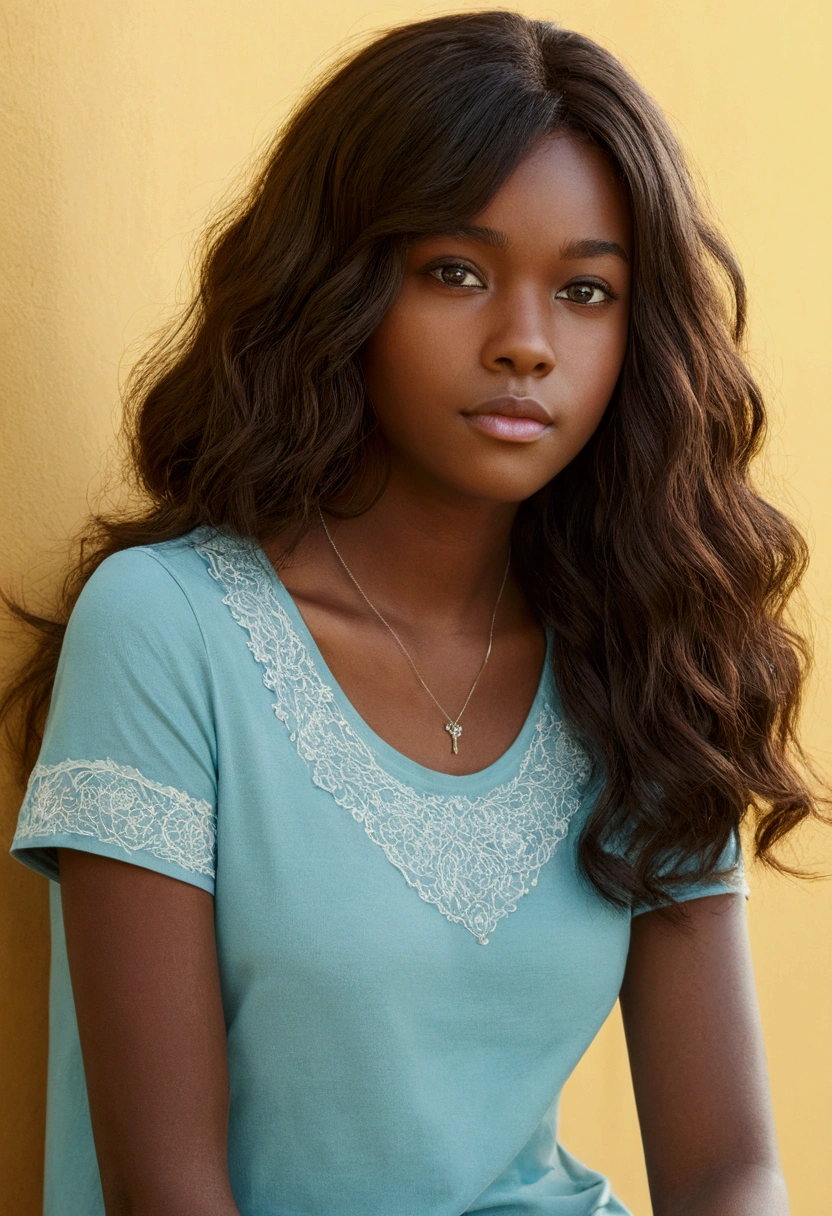 A new girl with beautiful