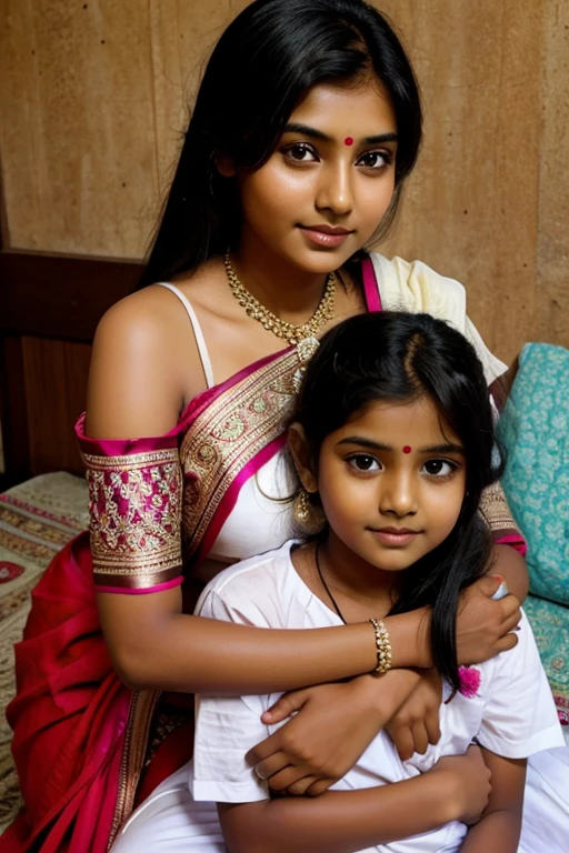 Indian girls with her love 