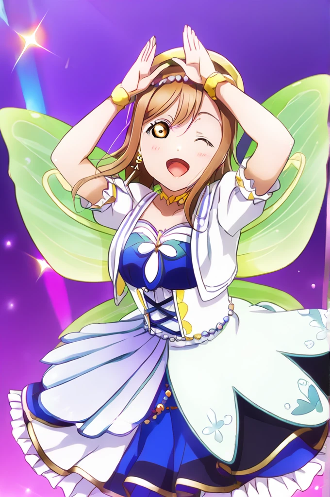 Hanamaru Kunikida、One Woman、Cross your arms above your head、Fairy Wings、