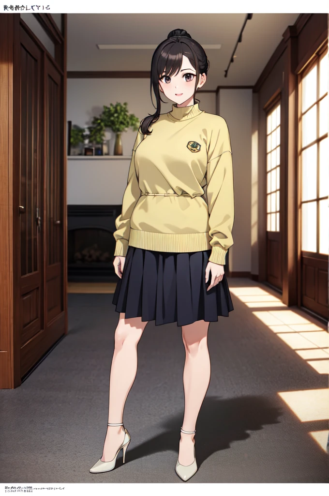masterpiece, 32k, extremely detailed, finely detail, intricate details,
BREAK
(absurdres:1.1, highres:1.1, ultra detailed:1.1),
insanely detailed, absurdres,
(high resolution:1.1, ray tracing:1.1, refraction:1.1)
(1 female, solo:1.3),
BREAK
perfect symmetrical face, pony tail, ((黒のロングスカート)), ((ベージュのカーディガン))
BREAK
(((full body))), standing,
BREAK