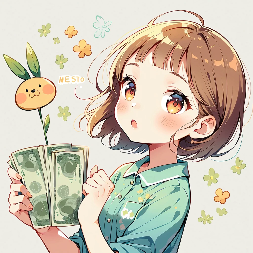 🐻He likes money.　💰