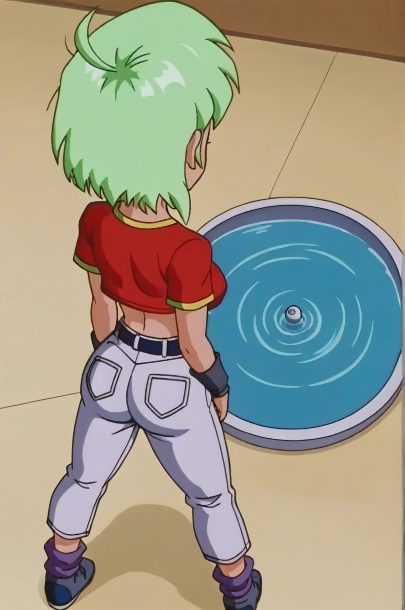 fountain_cheered up, score_9, score_8_above, score_7_above, cheered up screencap,8k, absurd resolution,
Pan \(Dragon Ball\), 1 girl, Alone, looking at the viewer, short hair, black fur, session, whole body, black eyes, denim, NSFW, naked, sexy butt, retro artStyle, female, v shaped eyebrows, from below, rock, diaphragm, clavicle, 1990s \(Style\)medium chest, showing buttocks, 2nalgas, perfect anatomy, skimpy clothing, medium breasts, medium rear, unclothed, bare shoulders, big sexy ass, Wide hips, sexy, scanty clothes, medium breasts

