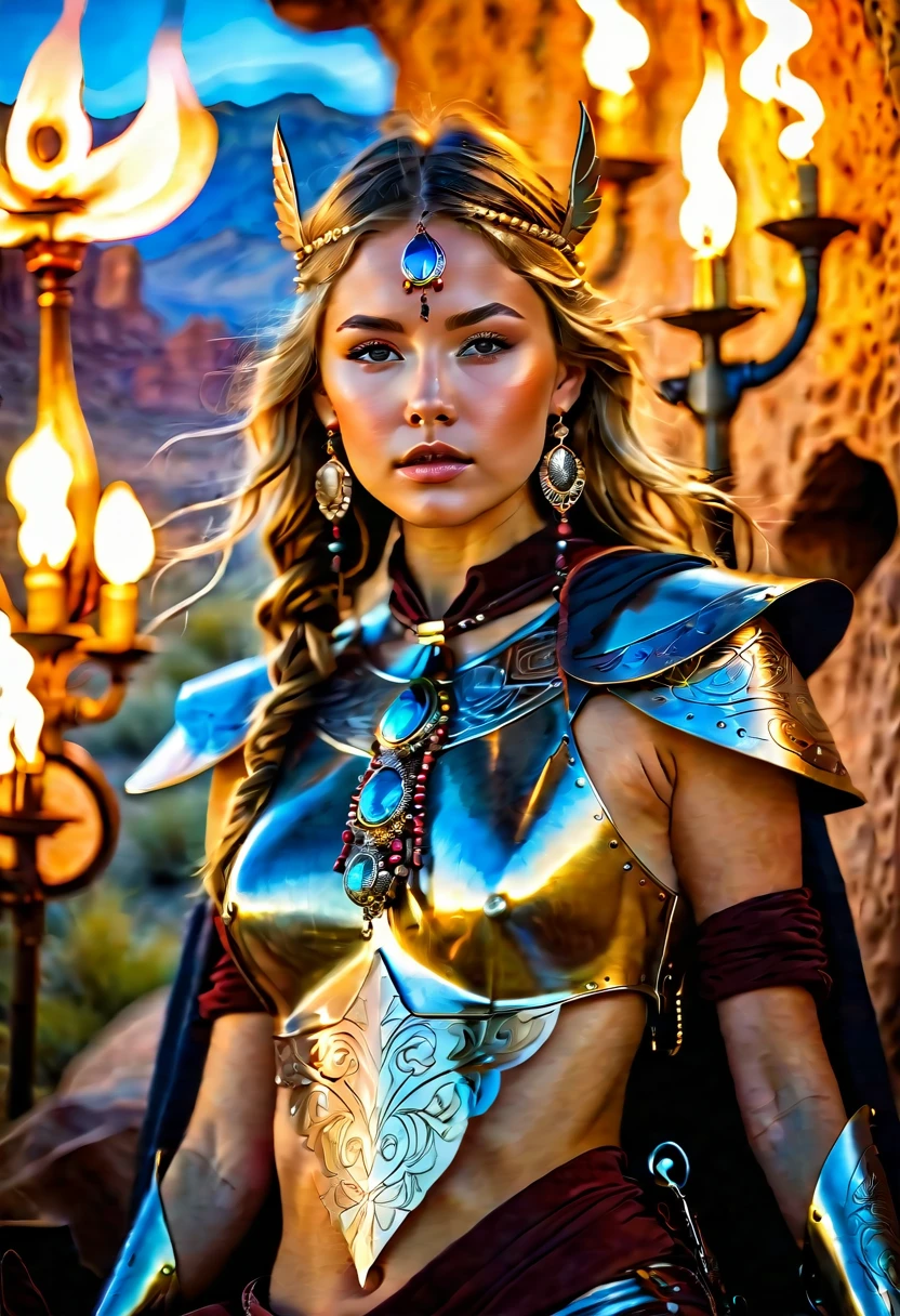((full body photograph)) of young beautiful russian girl, perfect symmetrical face, jewelry, (((((nude))))), armed female hunter warrior, (((wild west))) environment, Utah landscape, ultra realistic, concept art, elegant, ((intricate)), ((highly detailed)), depth of field, ((professionally color graded)), soft ambient lighting, dusk, 8k, art by artgerm and greg rutkowski and alphonse mucha, ((((nude vagina exposed)))), nude, (((SEATING BACK legs open ))) (((((vagina exposed)))))