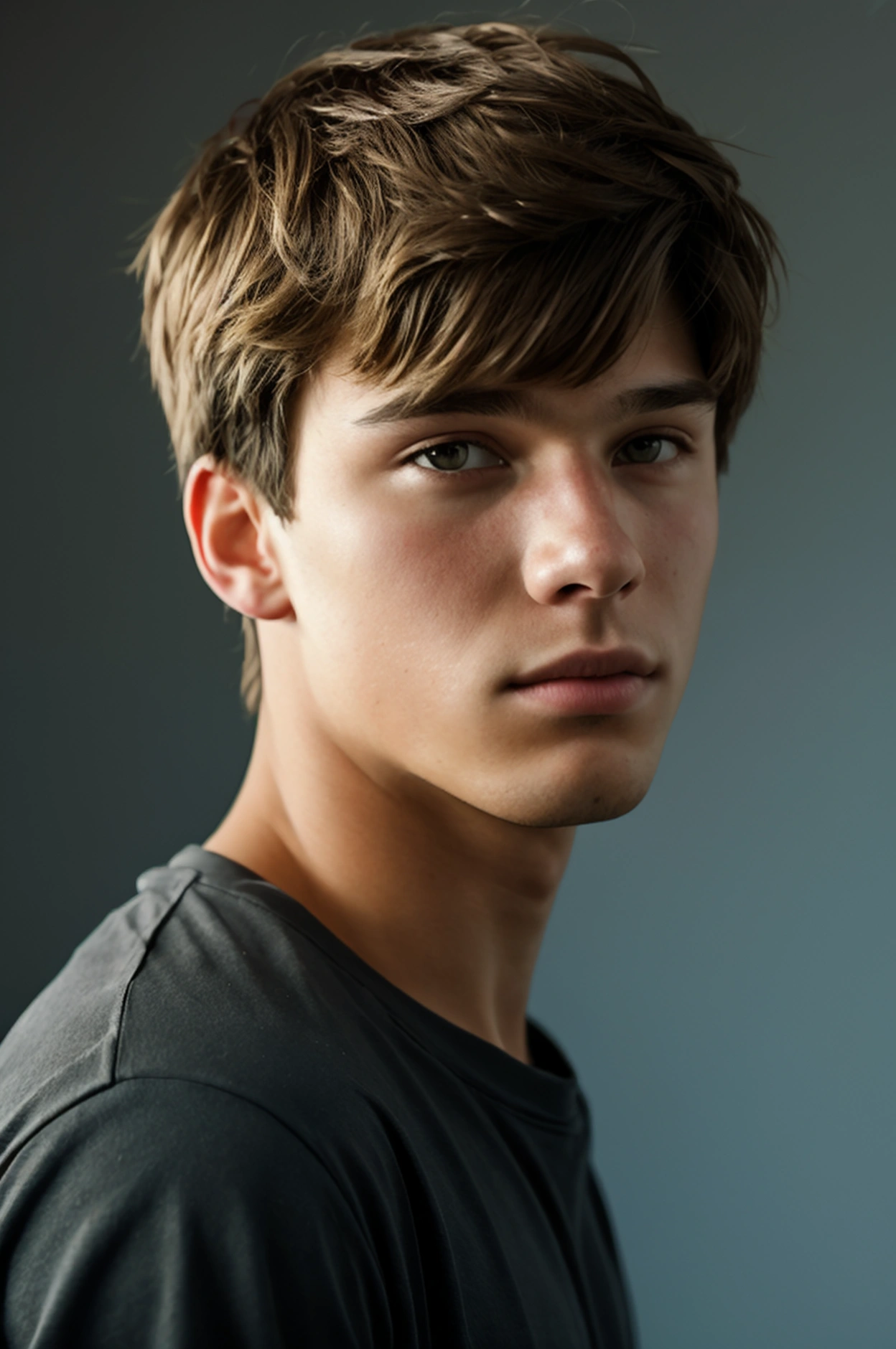 Realistic photo of solo handsome age men