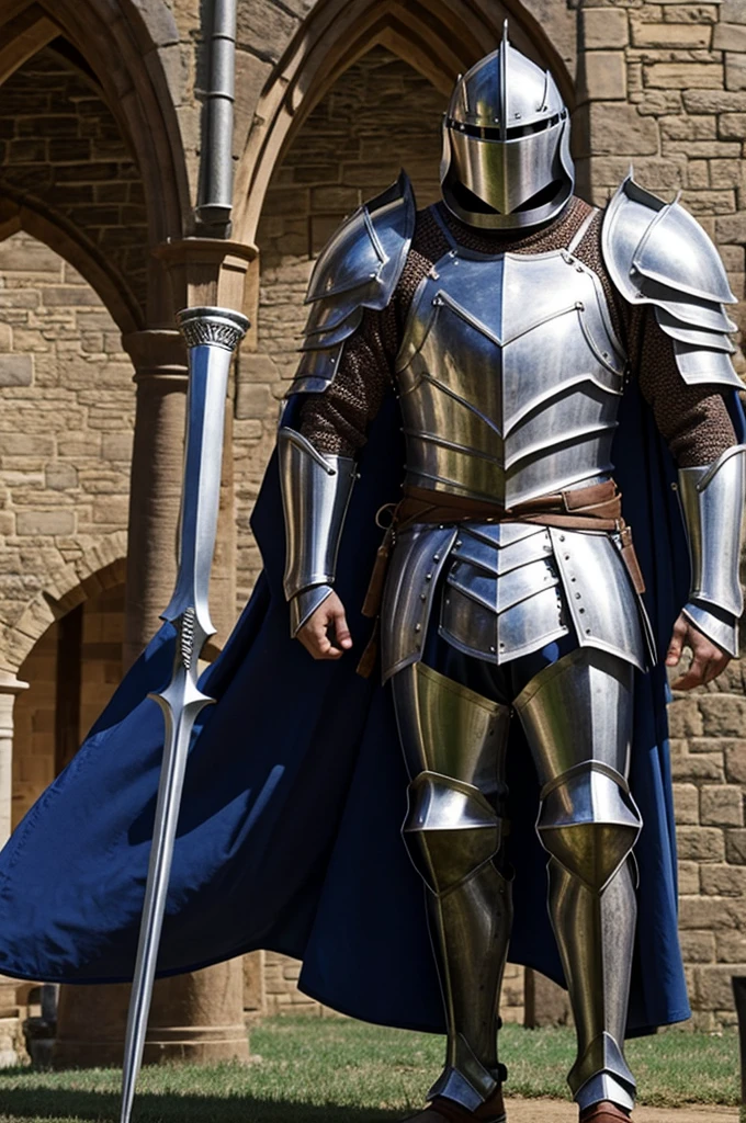 Giga chad wearing a medival armor