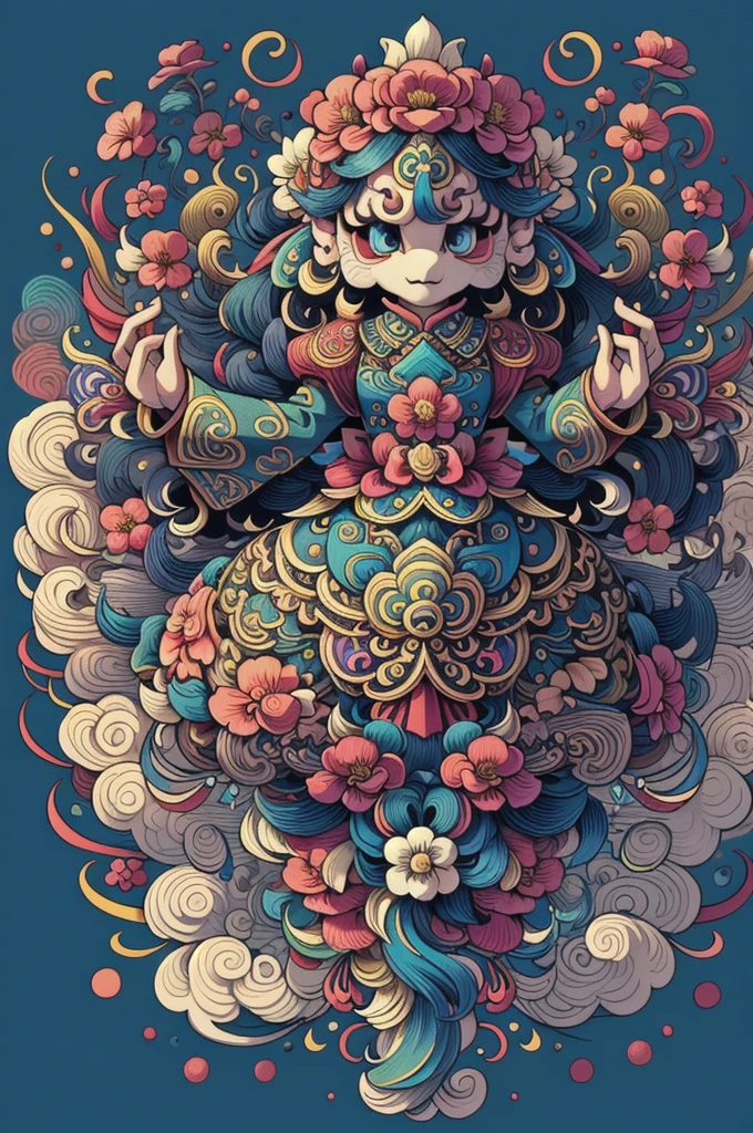 (masterpiece, top quality, best quality, official art, beautiful and aesthetic:1.2), a stunning art, abstract, flowery, centered, intricate, highly detailed, breathtaking beauty, precise line art, vibrant, comprehensive, cinematic, deep shadows, a beautiful rainbow panda (no humans:2) 