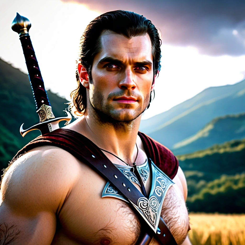 nsfw epic Henry-Cavill F/1 Photoreal fullbody RAW, Cosmetic artistry massive elaborate amazing composition Unparalleled "Geralt of Rivia : The Witcher" shiny firm and shiny straight beautiful platinum blond, super long straight silky hair, sexy beautiful innocent , high definition big big beautiful bright brown eyes, beautiful and lovely boy, baby face, sve shirt, (Pale but beautiful face:1.8), (finos olhos vermelhos brilhantes e circulares: 1.2), (finely detailed true circle eyes), (rosto finamente detalhado e bonito:1.8), ((Mundo Medieval)), (Holds the hilt of a long, straight sword with elaborate decoration that emits a mysterious glow: 1.9), (Espadachim dhampir veterano preto), (sword that emits a mysterious light with delicate decorations:1.9), na masmorra, (armor delicate ornamentation decorada:1.5), (The Witcher wearing a wide-brimmed necklace&#39;s wolf), (retrato de corpo inteiro:1.8), ((olha para cima)), ((Olhando para baixo)), (dramatic pose), cabelo rosa bonito, lindo cabelo prateado, lindo cabelo loiro ,manto de teia preta, aranhas na armadura, (wears worn and tattered black heavy-leather pants), (Retrato de corpo inteiro:1.8), (Traje delicadamente decorado:1.4), ((dramatic photo dynamic)), Altamente detalhado, ultra-realista, detalhes intrincados ((Cinematic Light)), hyper realista, assustador, armadura detalhada, Capacete detalhado, desaparecido, ((cores neutras)),(cores suaves:1.2), hiper detalhado,luzes quentes, efeito de luz, dramatic light, (detalhes intrincados:1.1), fundo complexo,(teal and orange:0.4), (Whirling lightning),(epic tMasterpiece,max best quality,ultra-highdef XT3 ultra-highres),ultra-detailed,ultra sharp focus,varies,multi,etc. --v 6 --s 1000 --c 20 --q 5 --chaos 100