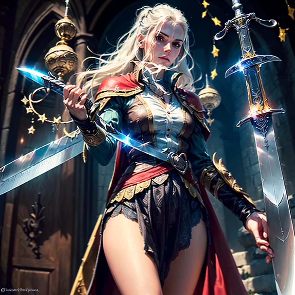 nsfw epic Henry-Cavill F/1 Photoreal fullbody RAW, Cosmetic artistry massive elaborate amazing composition Unparalleled "Geralt of Rivia : The Witcher" shiny firm and shiny straight beautiful platinum blond, super long straight silky hair, sexy beautiful innocent , high definition big big beautiful bright brown eyes, beautiful and lovely boy, baby face, short sleeve shirt, (Pale but beautiful face:1.8), (finos olhos vermelhos brilhantes e circulares: 1.2), (finely detailed true circle eyes), (rosto finamente detalhado e bonito:1.8), ((Mundo Medieval)), (Holds the hilt of a long, straight sword with elaborate decoration that emits a mysterious glow: 1.9), (Espadachim dhampir veterano preto), (sword that emits a mysterious light with delicate decorations:1.9), na masmorra, (armor delicate ornamentation decorada:1.5), (The Witcher wearing a wide-brimmed necklace's wolf), (retrato de corpo inteiro:1.8), ((olha para cima)), ((Olhando para baixo)), (dramatic pose), cabelo rosa bonito, lindo cabelo prateado, lindo cabelo loiro ,manto de teia preta, aranhas na armadura, (wears worn and tattered black heavy-leather pants), (Retrato de corpo inteiro:1.8), (Traje delicadamente decorado:1.4), ((dramatic photo dynamic)), Altamente detalhado, ultra-realista, detalhes intrincados ((Cinematic Light)), hyper realista, assustador, armadura detalhada, Capacete detalhado, desaparecido, ((cores neutras)),(cores suaves:1.2), hiper detalhado,luzes quentes, efeito de luz, dramatic light, (detalhes intrincados:1.1), fundo complexo,(teal and orange:0.4), (Whirling lightning),(epic tMasterpiece,max best quality,ultra-highdef XT3 ultra-highres),ultra-detailed,ultra sharp focus,varies,multi,etc. --v 6 --s 1000 --c 20 --q 5 --chaos 100