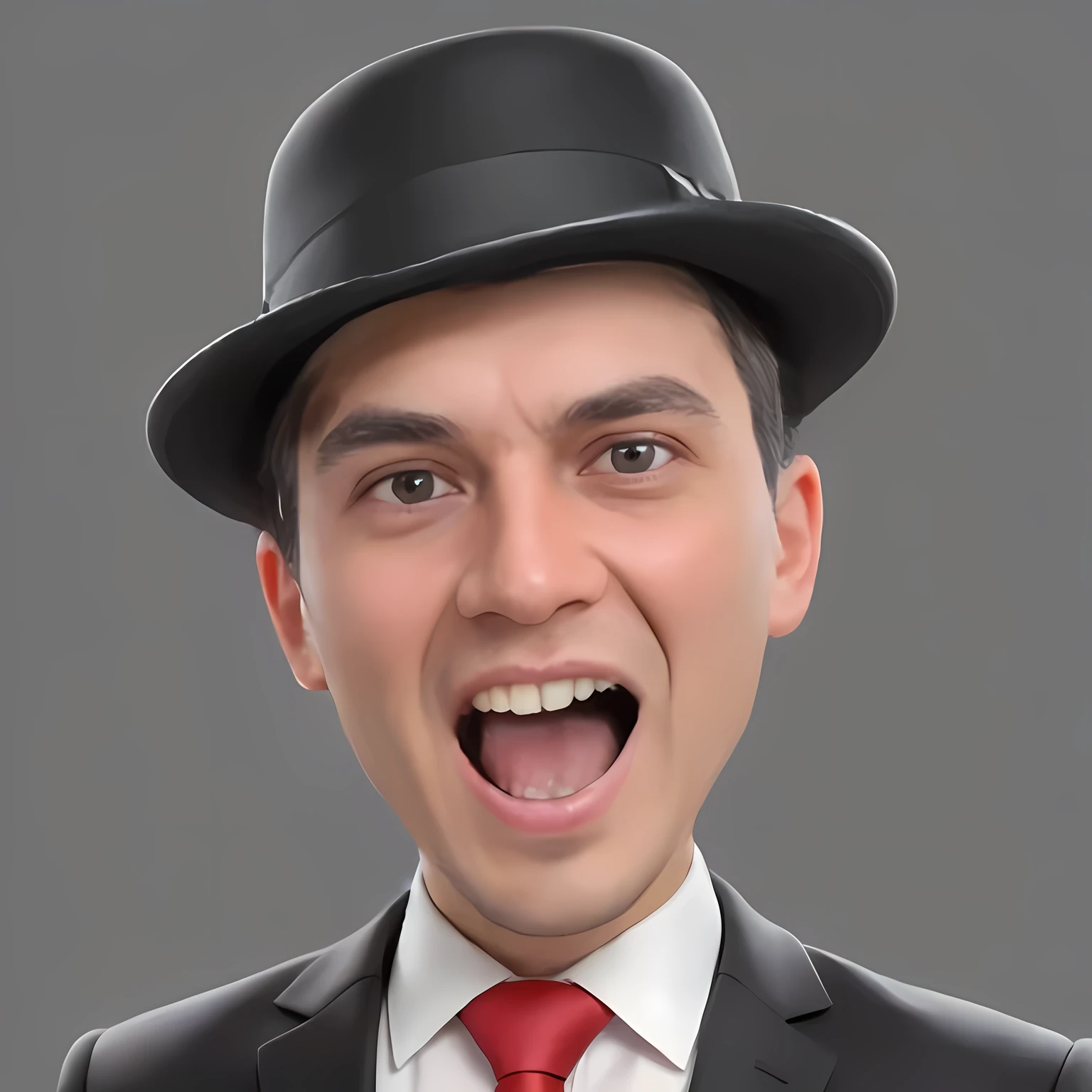 arafed man in a suit and tie with a hat on, he is wearing a top hat, wearing a bowler hat, he is wearing a hat, a suited man in a hat, wearing cylinder hat, tipping his fedora, wearing top hat, wearing a top hat, headshot profile picture, wearing a tophat, twitch streamer / gamer ludwig