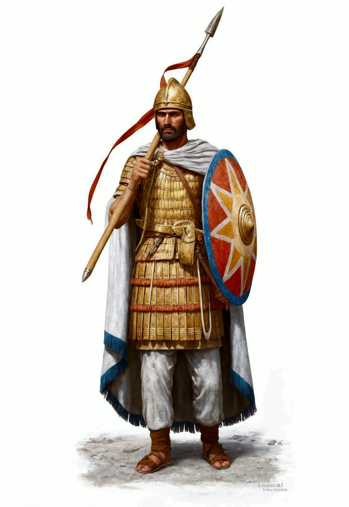 mesopotamian spearman: ultra realistic and detailed image