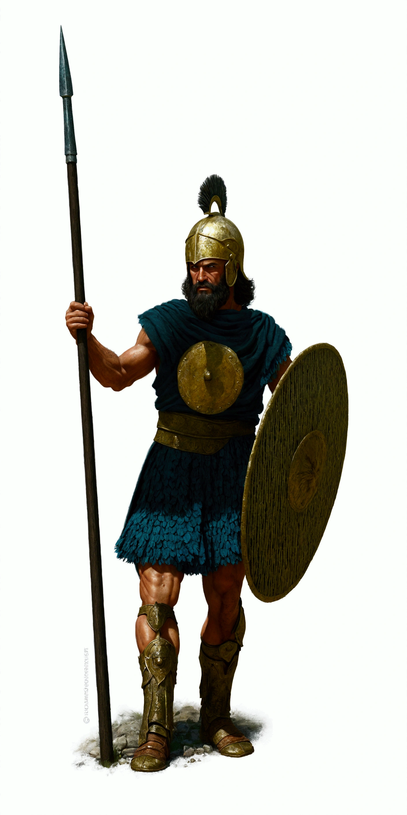 Trojan spearman: ultra realistic and detailed image