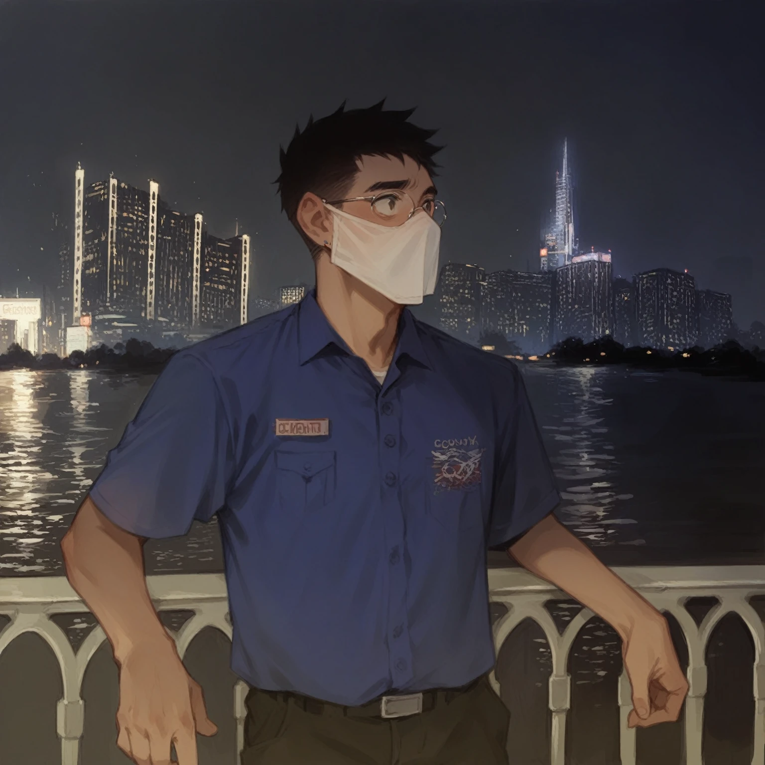 cool boy in city