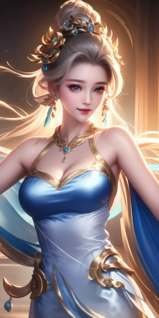 best quality, masterpiece, highres, 1girl, transparent silk china dress, beautiful face, hair ornament, looking at viewer, smile, closed mouth,lips, dress,hair ornament, necklace, jewelry, long hair, earrings, Beautiful face,upon_body, tyndall effect,photorealistic, dark studio, rim lighting, two tone lighting,(high detailed skin:1.2), 8k uhd, dslr, soft lighting, high quality, volumetric lighting, candid, Photograph, high resolution, 4k, 8k, Bokeh  