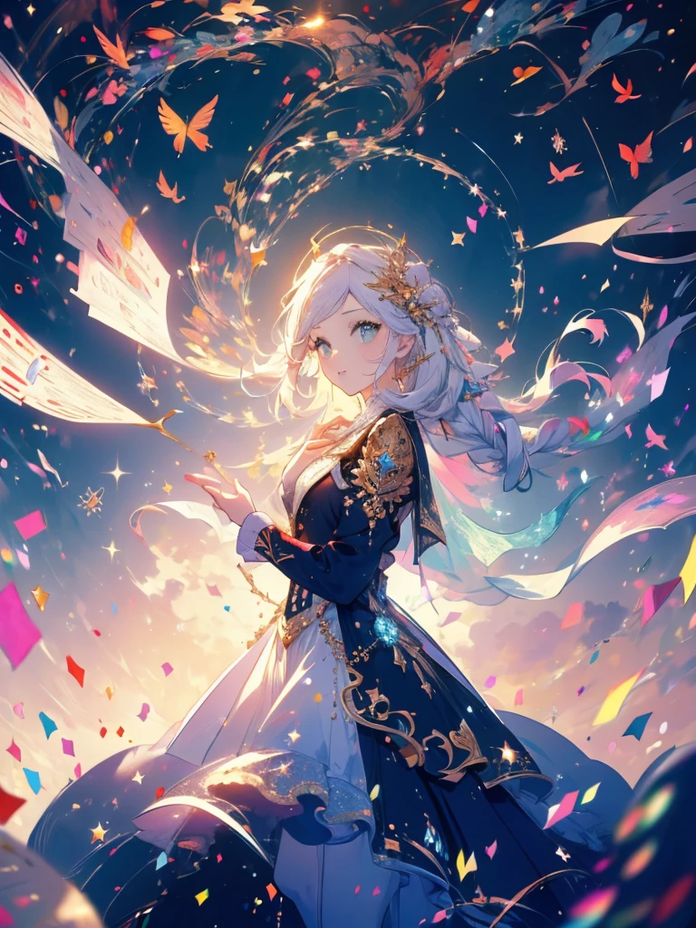 (masterpiece, best quality:1.2), cute,(Woman of) unsurpassed beautyglitter background
Spectacular view
One beautiful girl in a thousand years