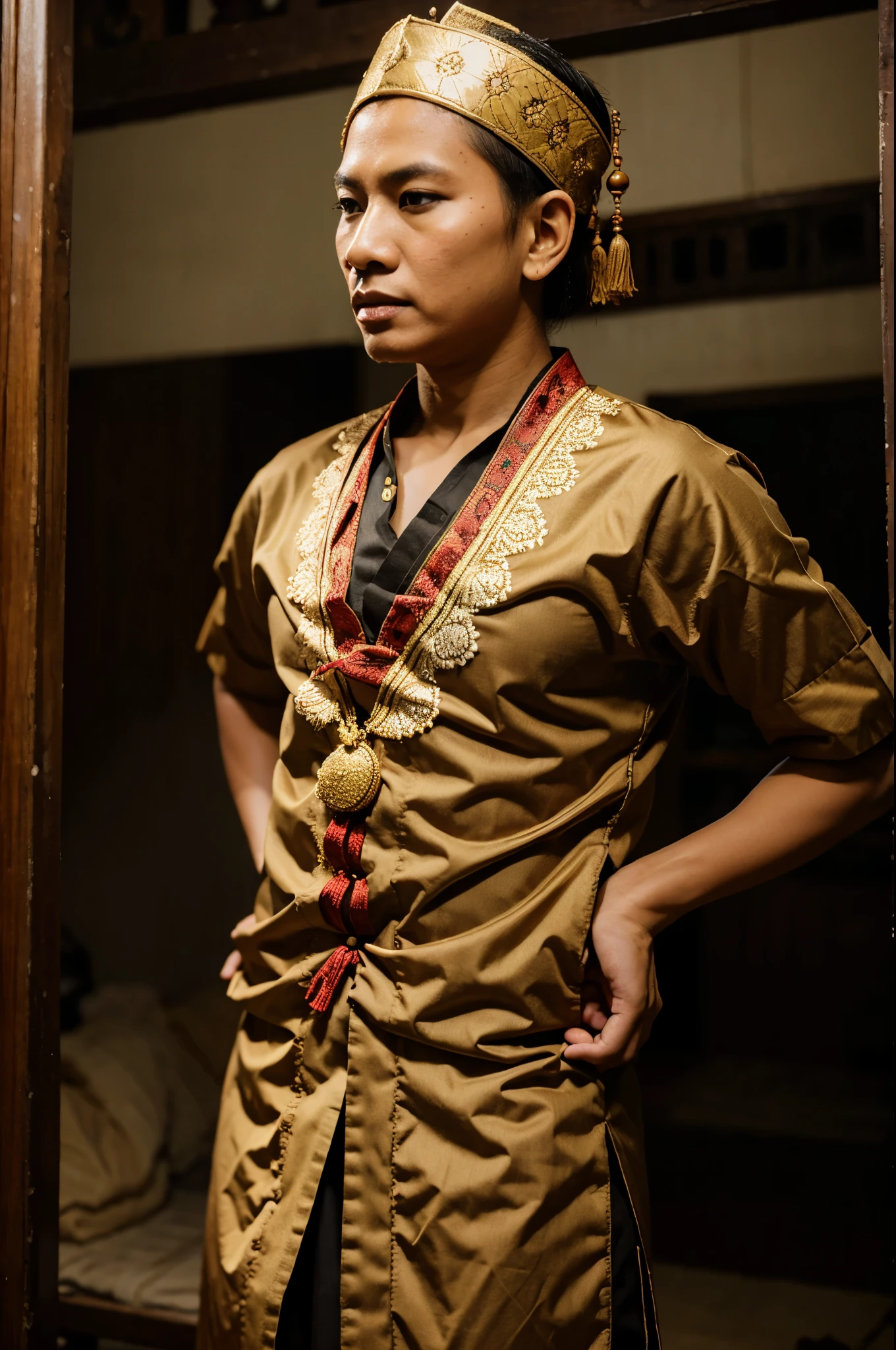 Traditional Javanese beskap clothing