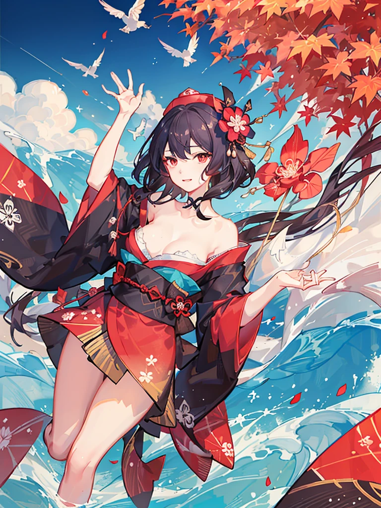 [(white background:1.5)::5], (imid shot:0.95), (full body:1.25), Dynamic angle, (falt color:1.3),colorful,
atago (azur lane), breasts, swimsuit, long hair, large breasts, day, outdoors, bikini, thighhighs, blush, sword, black hair, weapon, navel, looking at viewer, hair ornament, cleavage, head tilt, skindentation, starfish, beachball, holding, ball, beach, torn clothes, very long hair, ponytail, holding sword, sky, tattoo, kneeling, cloud, bangs, white bikini, hair bow, holding weapon, bow, collarbone, single thighhigh, 1girl, green eyes, side-tie bikini bottom, hair flower, blue sky, ocean, choker, solo, bare shoulders, halterneck, stomach, thigh strap, flower, katana, white bow, wooden sword, thighs, sand, jewelry, alternate costume, nail polish, ribbon, sidelocks, water, black thighhighs, necklace, hair flaps, torn thighhighs, closed mouth, black bikini
 <lora:Fashion Tachie_20230728150705:0.8> <lora:atago-unet2e-4-te8e-4-epoch5:0.7>