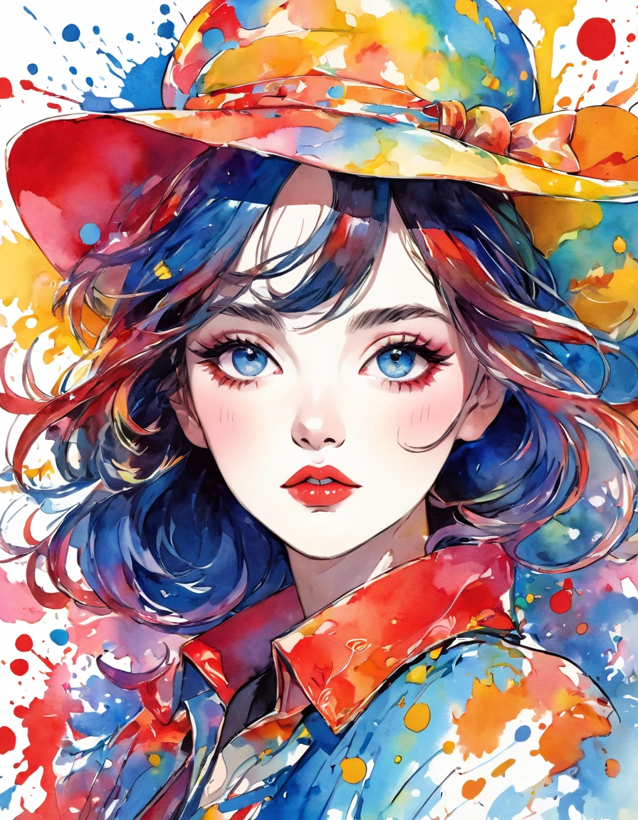 Micho Style、(((stylish fashion))), 8K Quality、Intense watercolor, Detailed watercolor art, Watercolor splash, Surreal, avant-garde pop art, Beautiful and expressive paintings, Beautiful artwork illustration, Very colorful tones, wonderful, Cool beauty, highest quality、Official Art, Vector art, Stylish design, (((The most beautiful girl))), (((highest quality))), HDR, ((detailed)), (((Doodle Art)), ((masterpiece)), ((Super detailed)), (((Stylish))), ((beautiful morning))),  (((walking)))

