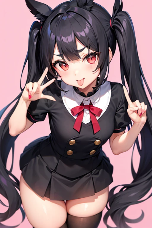 (nsfw),masterpiece,ultra detailed,sharp focus,4k digital art,high resolution,peeing,(realistic),(double peace,peace sign,v sign with both hands:1.5),(aroused and blushed:1.7),(peeing),tareme,(adult beautiful face,curvy adult body),(face focus:1.2),(navy blazer),dress shirt,navy pleated skirt,bow tie,(black hair,long straight hair),at back alley,off street,night light,(sweaty:1.2),grinning,(trembling,flying heart-shapes),(squatting and spreading legs),sexy undies,loafers