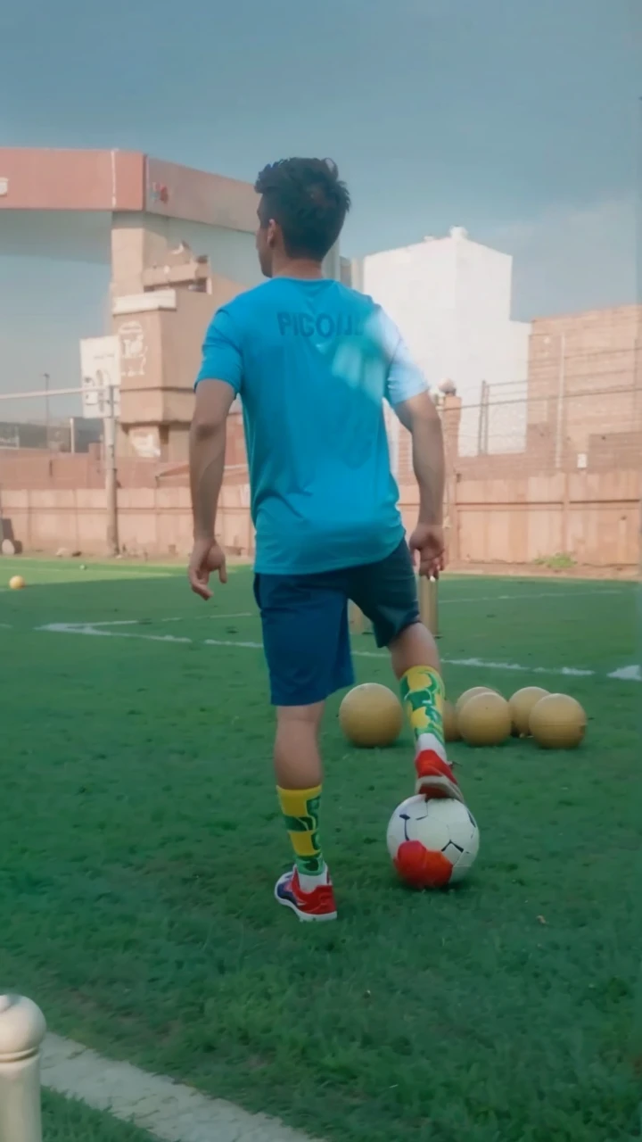   Realistic person and balls


