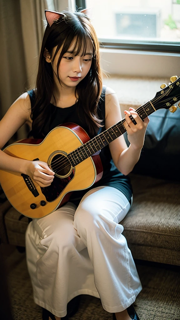 Cat Playing Guitar