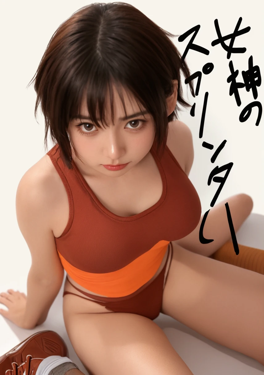 Japanese mature 50 years old, Completely naked, ((highest quality, 8k, masterpiece: 1.3)), sharp: 1.2, Perfect body beauty: 1.4, スリムな腹logic: 1.2, ((Layered Hairstyles, big: 1.2)), Wet: 1.5, Highly detailed face and skin texture, Fine grain, double eyelid, looking at the camera, Short black hair, Finding, strong, logic, Sweat, (wrestling: 1.2), whole body, Portrait photo of a sexy woman in fighting pose, College Wrestling Singlets, kick, smile