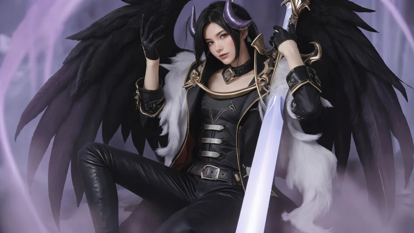 a beautiful flower angel, futuristic gothic style, extremely detailed face and body, anime-inspired, photorealistic, cinematic lighting, intricate floral patterns, ethereal wings, dramatic pose, moody color palette, volumetric light effects, hyper-realistic textures, ornate gothic architecture, stunning digital art