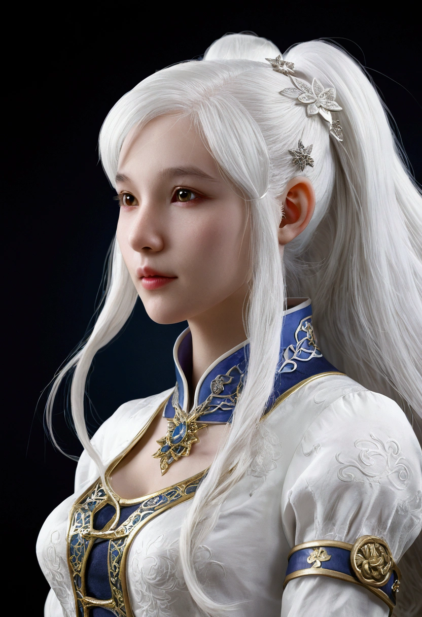 White Hair Girl, ,Rabbit, Half Dragon