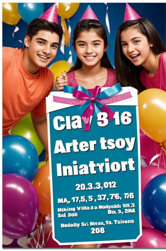 16th birthday party invitation 