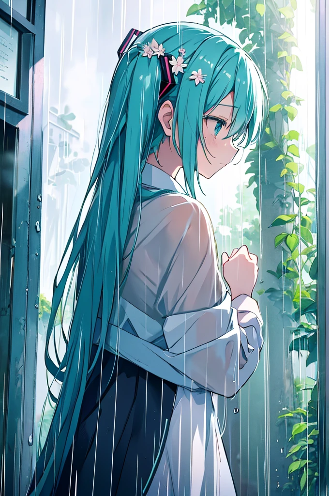 Under the Rain　Sing as if screaming　hatsune miku: Songs of sadness and farewell　Chasing the dreams engraved in my heart　The sound of the rain keeps you going　Tears in the rain　Sing as if screaming　hatsune miku Song of Love and Hope　I want to reach the hearts of people who are excited　This thought in the rain　Get stronger

In the rain　Sing as if screaming　hatsune miku: Song of loneliness and courage　Move me forward, Hold the key to opening the door to tomorrow, in the rain　Believe in yourself even in the rain　Sing as if screaming　hatsune miku Sadness and Sorrow　With a song blooming in my heart　Small flower in the rain　Growing in the rain　Sing as if screaming　hatsune miku: Road to the future　Dreaming about someone　Gentle feelings in the rain　Get stronger