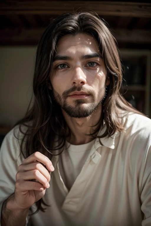 Jesus Christ speaking directly to the camera