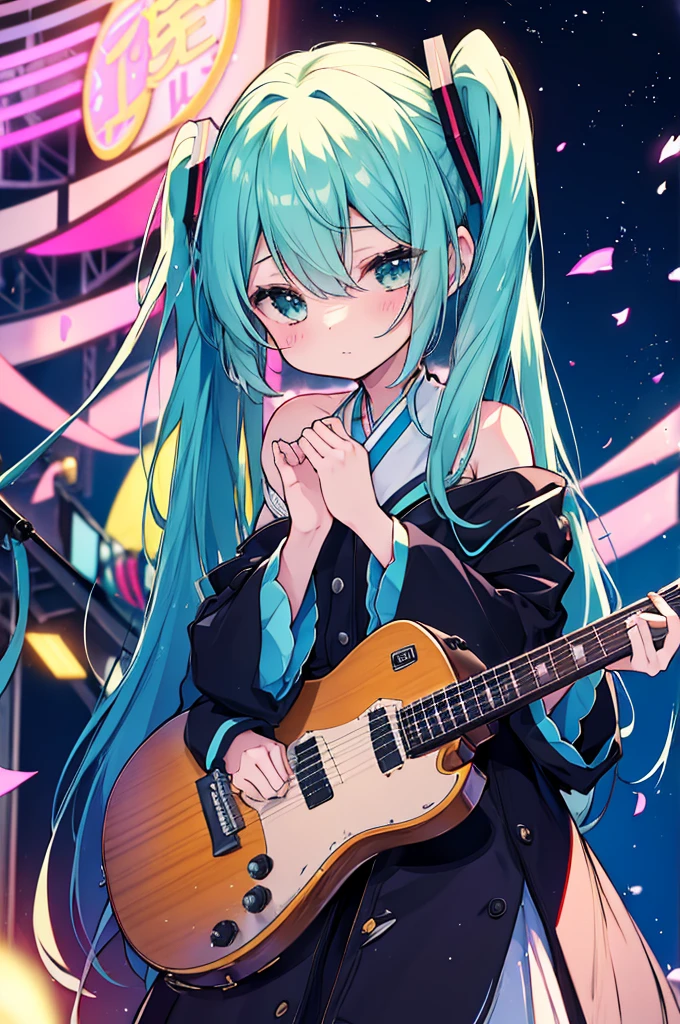 hatsune miku、I was always singing。she、I like music.、Someday many people will have their own songs々I had a dream that inspired me。
one day、she ended up giving her first concert。sheは緊張していたが、When you stand on stage and start singing、sheの歌声に人々gathered々Charmed。
therefore、she fell in love for the first time。sheの恋人は、私はsheの歌声に惹かれたファンでした。They are、Getting to know each other through music、Attracted to each other。
but、sheの恋人は、sheの人気に嫉妬、私はsheを縛り始めた。she、Keep playing your music、、I want to maintain my relationship with my girlfriend。
Soon、she has her own dreams and、He decided to continue making music for his supportive fans.。and、she broke up with her lover、Deciding to pursue music。
sheの初恋は、Expressing yourself through music,、それはsheが自分の人生を自分らしく生きることを決意した物語だった。