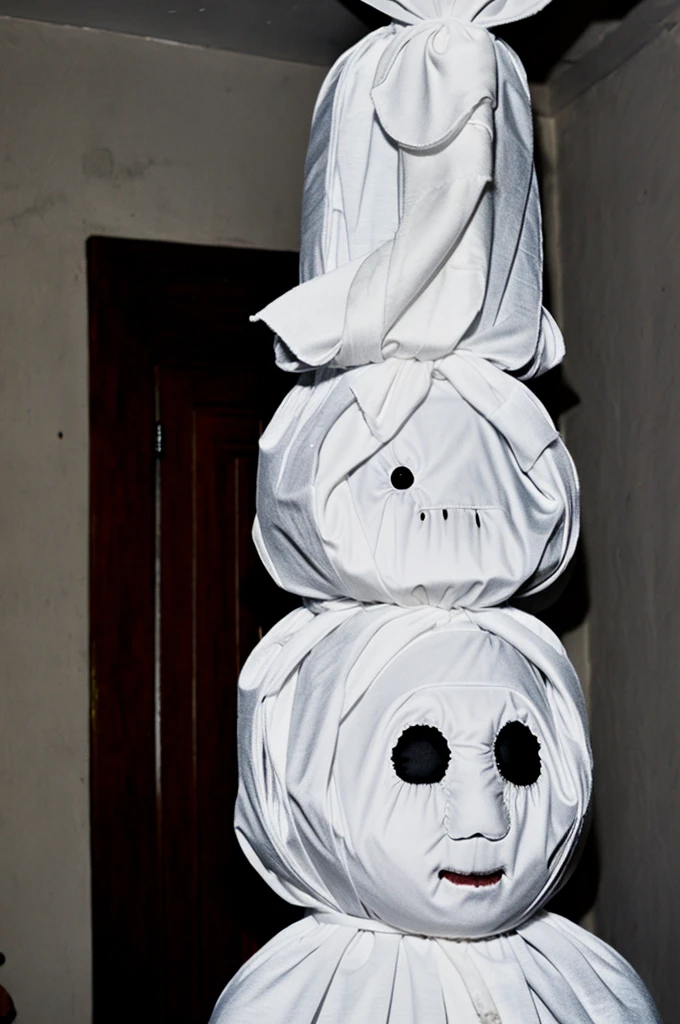 ((best quality)), ((masterpiece)), (detailed), pocong. malaysia ghost. pocong ghost. scary face. big body